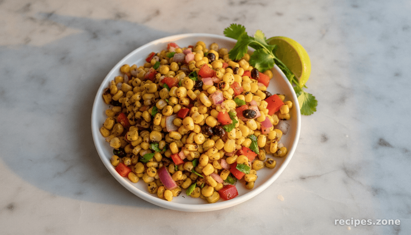 Charred Corn and Pepper Salsa