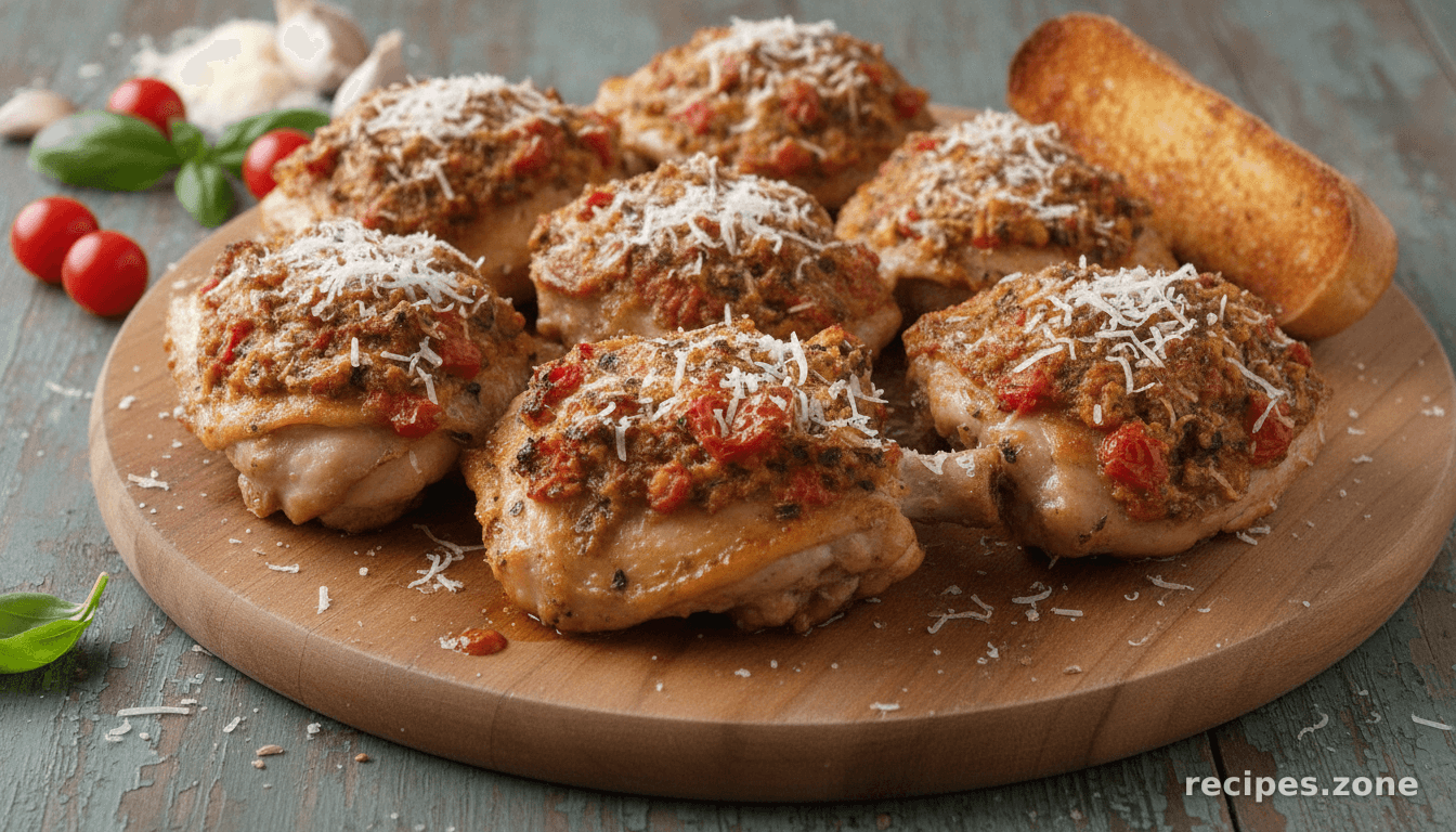Italian Style Baked Chicken Thighs
