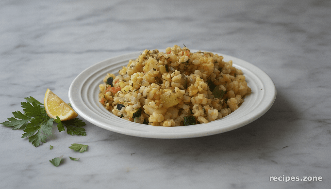 Vegetable Bulgur Pilaf