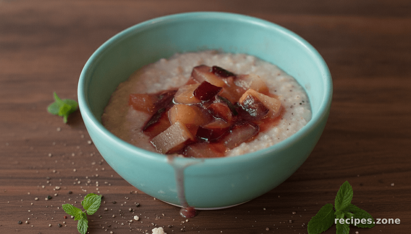 Roasted Plum Oatmeal