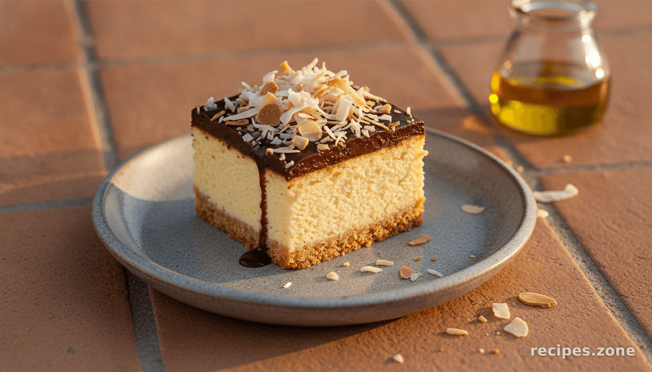 Coconut Almond Cheesecake