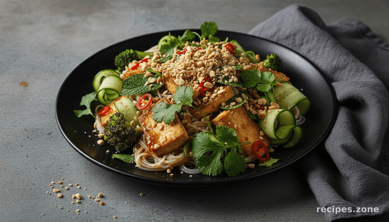 Vietnamese Noodle Salad With Tofu