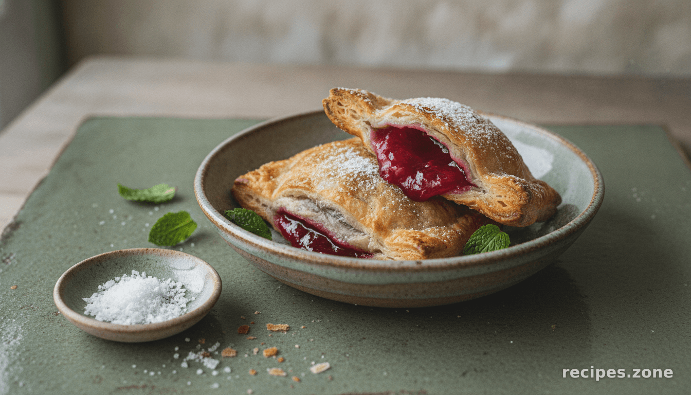 Crispy Rhubarb Pockets