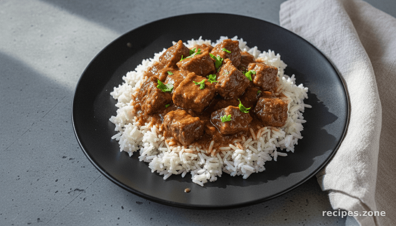 Easy Instant Pot Beef Tips and Rice