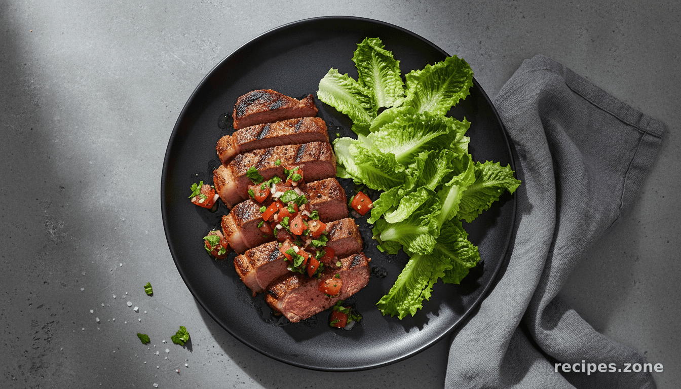 Flank Steak with Herbed Salsa