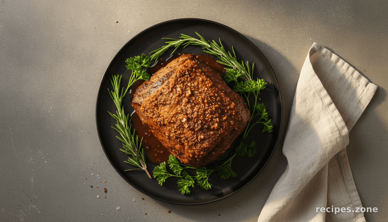 Herb and Salt Crusted Standing Rib Roast