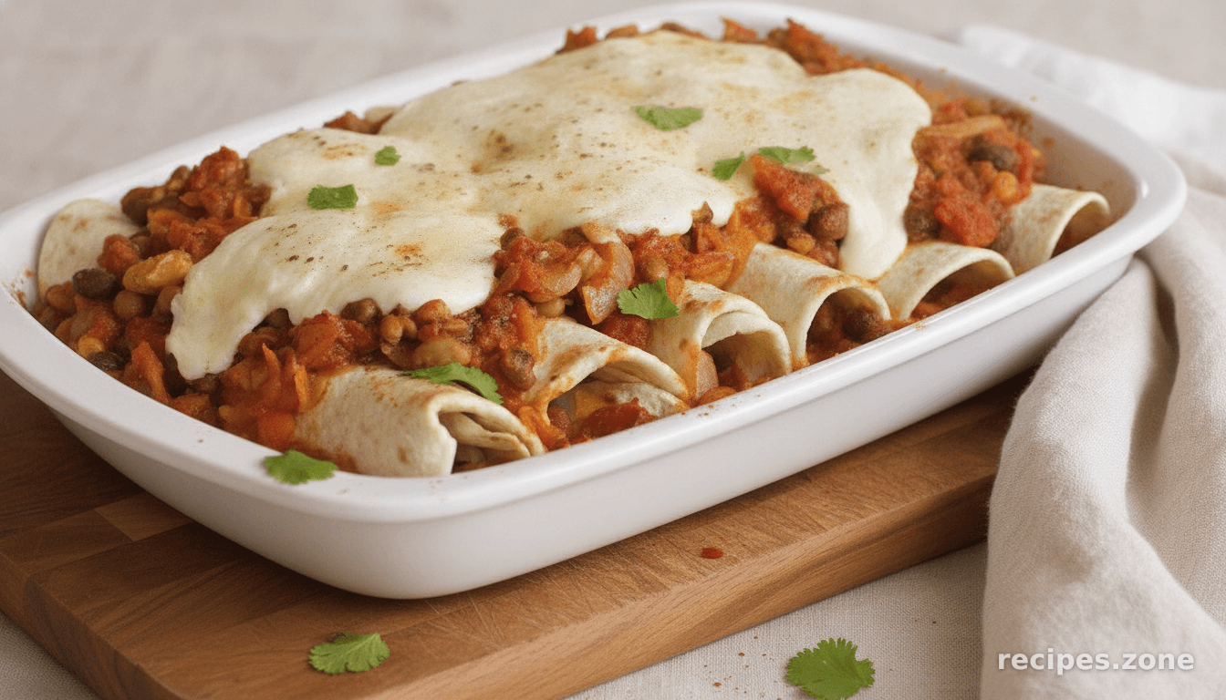 Mixed Bean Vegetarian Enchilada