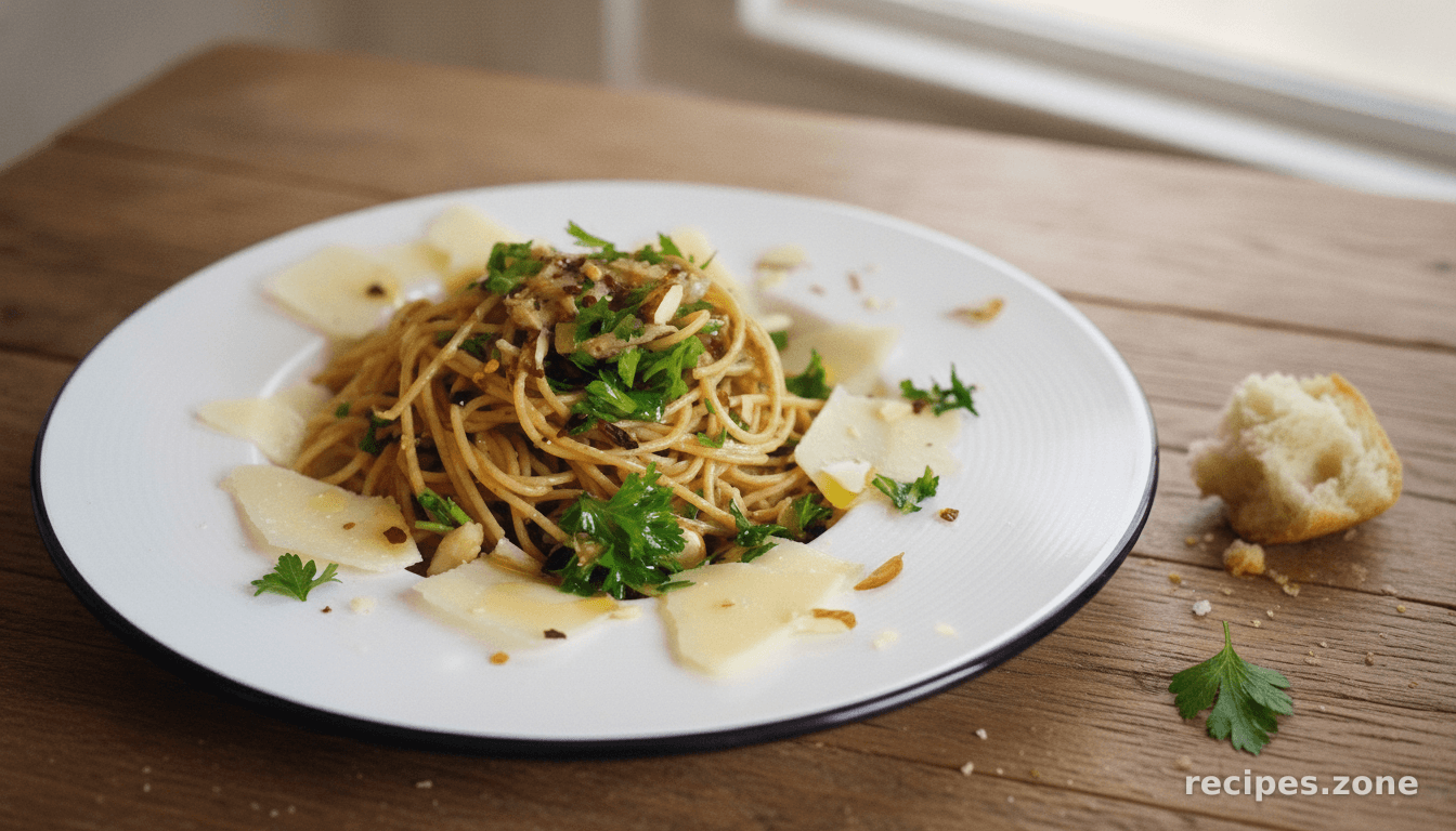 Mediterranean-inspired Tuna Almond Whole-wheat Spaghetti