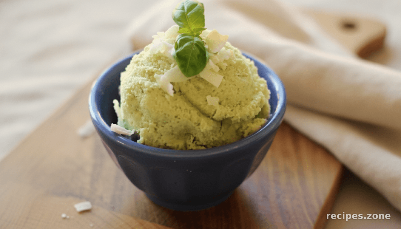 Basil Coconut Ice Cream