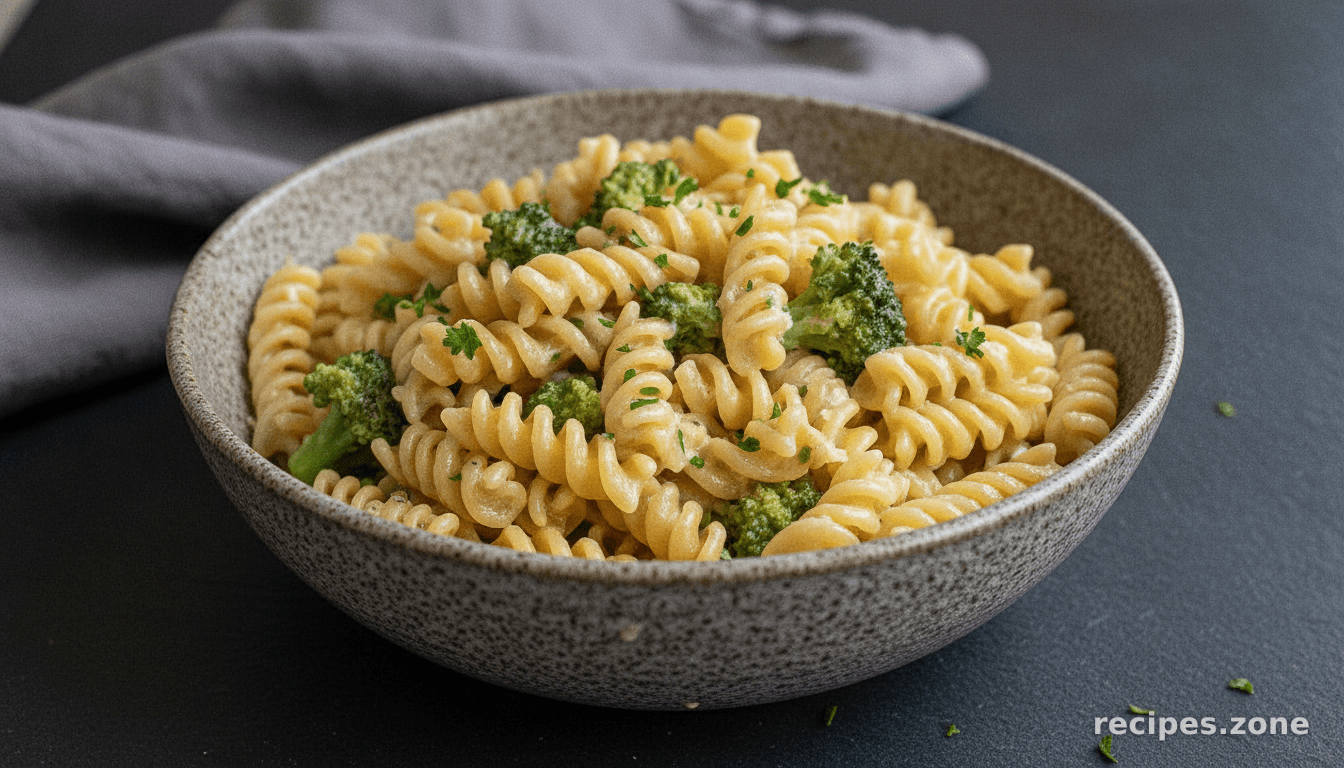 GF Vegan Creamy Broccoli Pasta