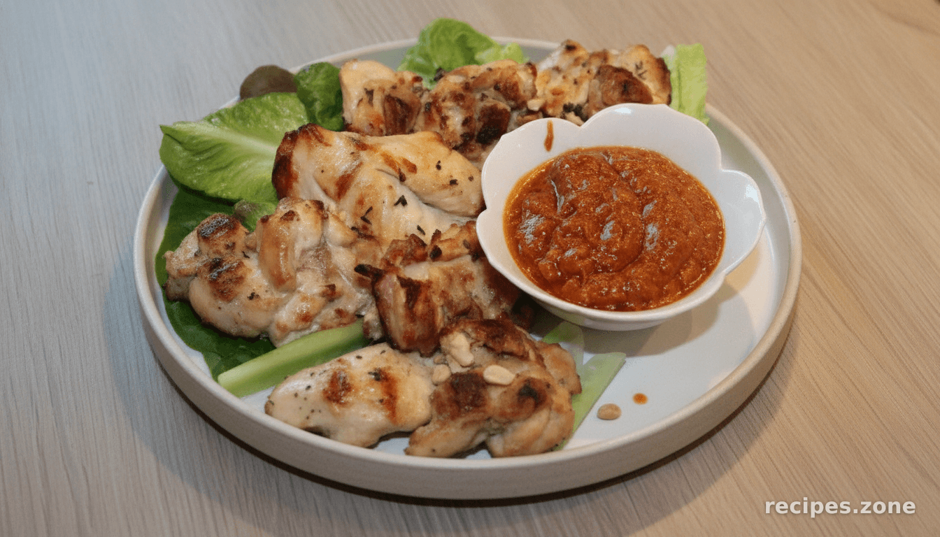 Grilled Chicken with Sateay Sauce