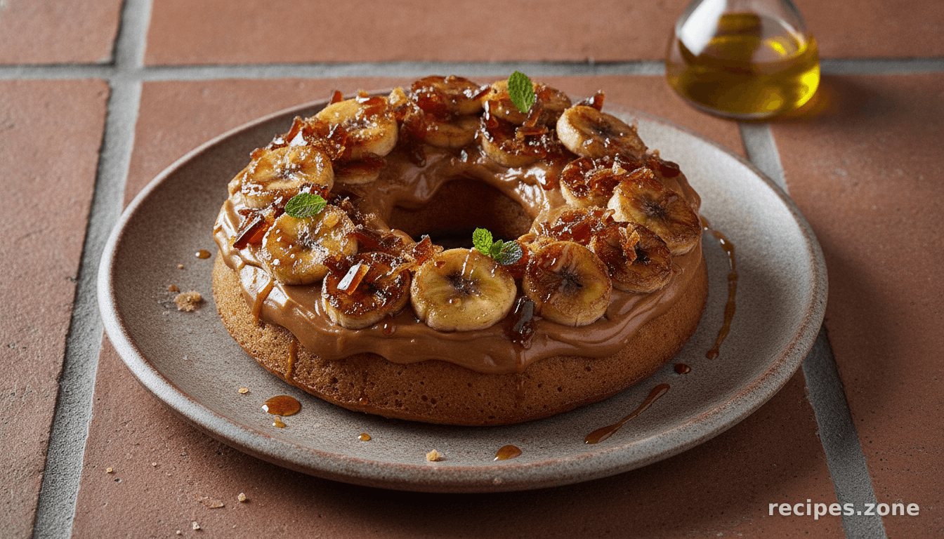 Banana Cake With Caramel Icing