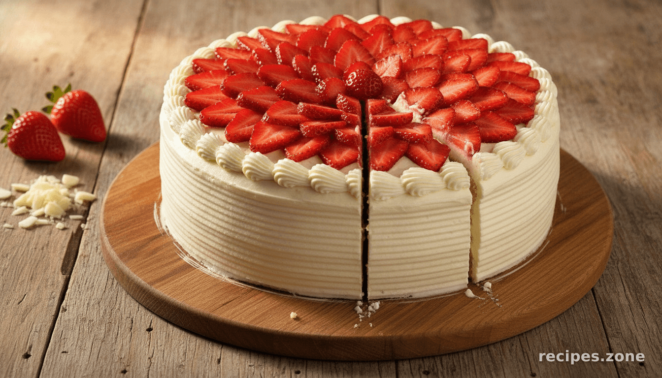 German White Chocolate Cake