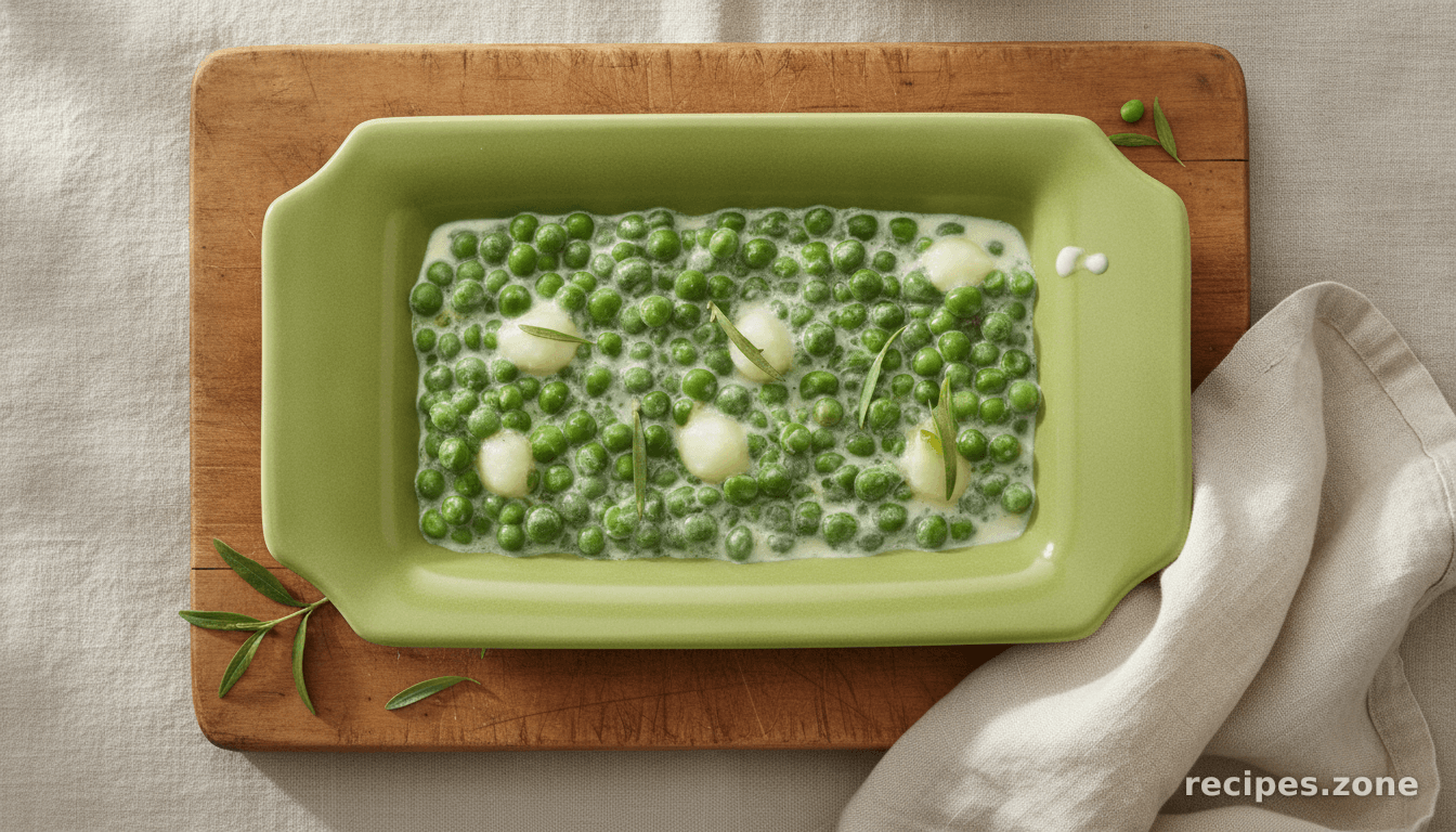 Peas And Tarragon With Fresh Goat Cheese