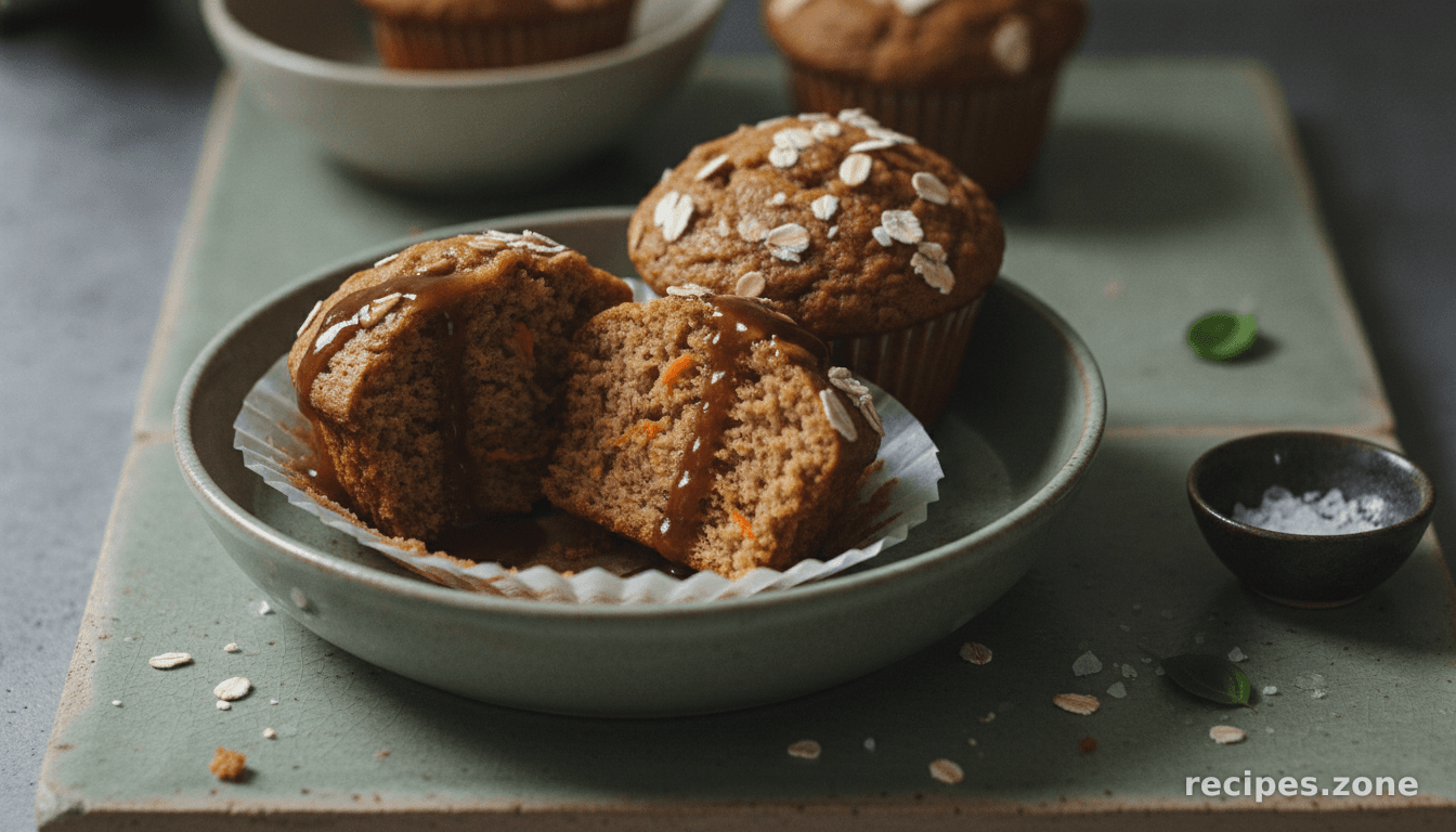 Applesauce Carrot Cake Muffins