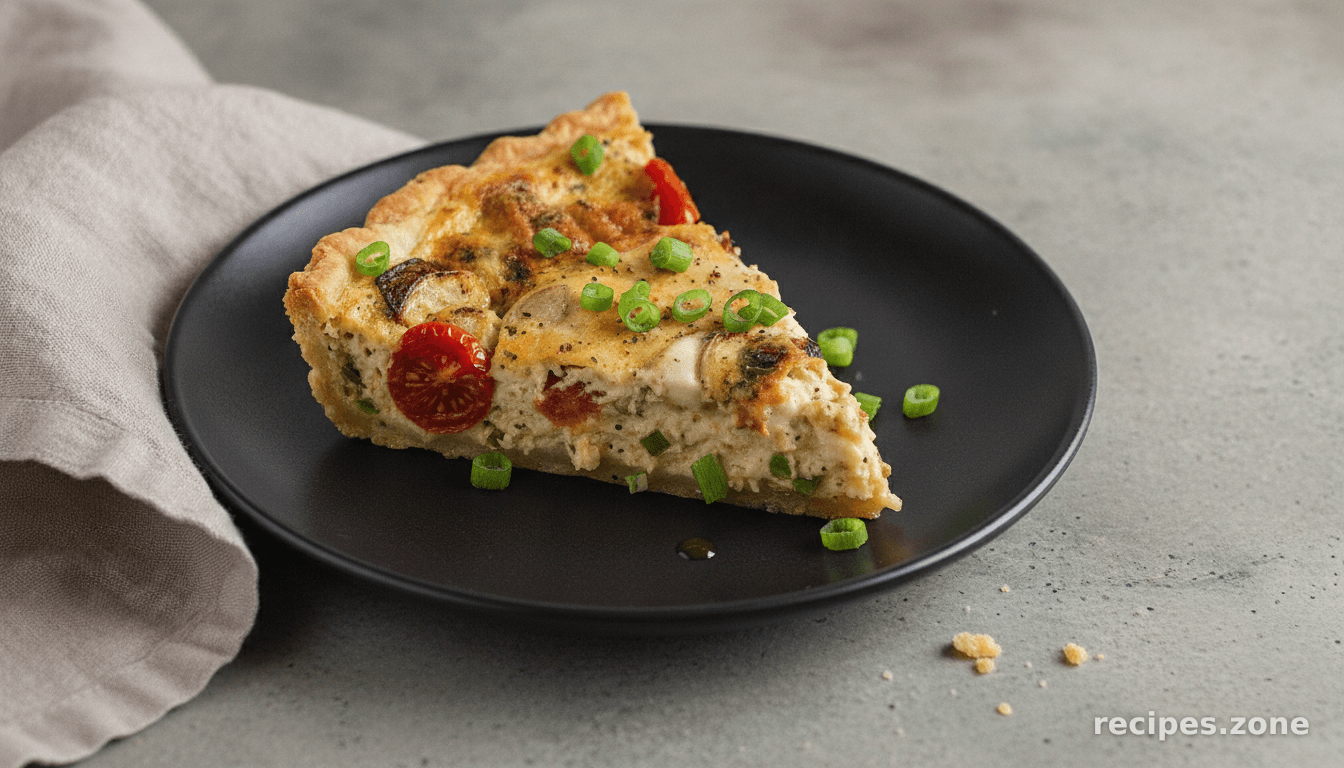 Roasted Tomato and Garlic Quiche