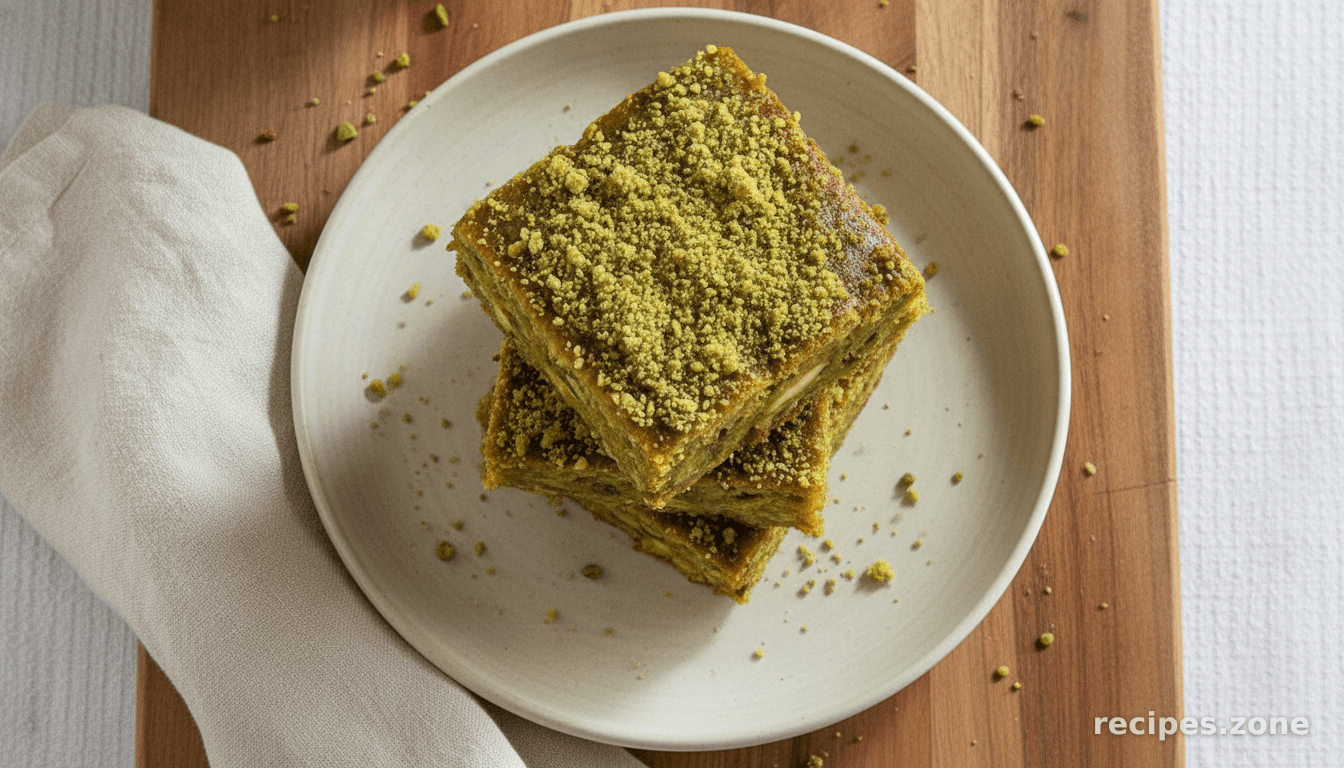 Gluten Free Butternut Squash Pistachio Bars