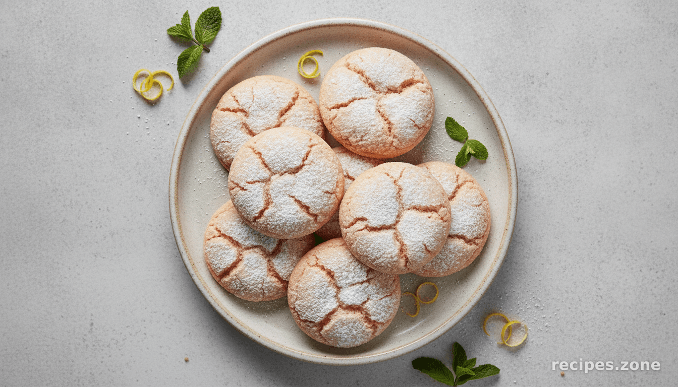 Pink Lemonade Crinkle Cookies