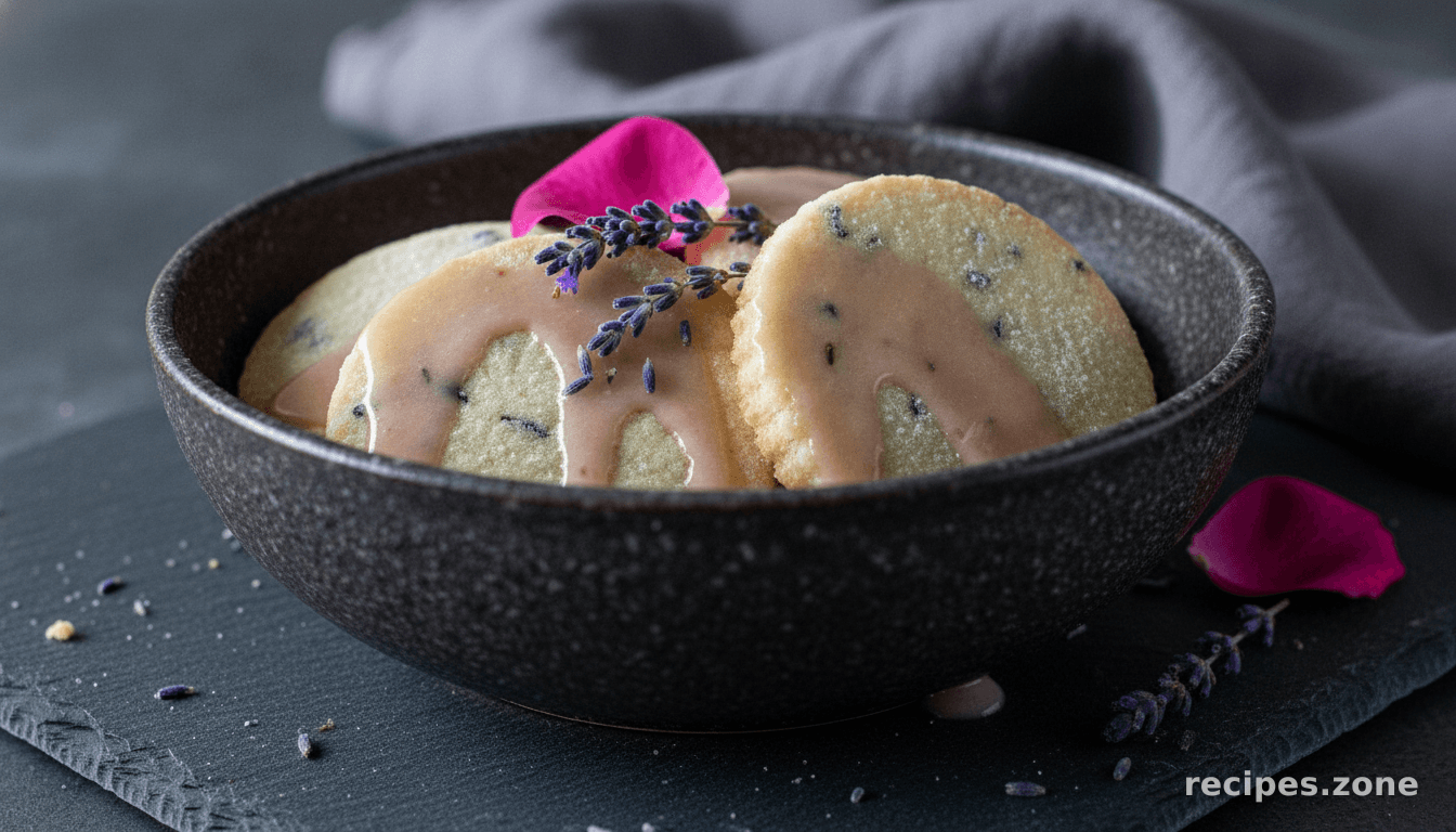 Rosewater Lavender Shortbread