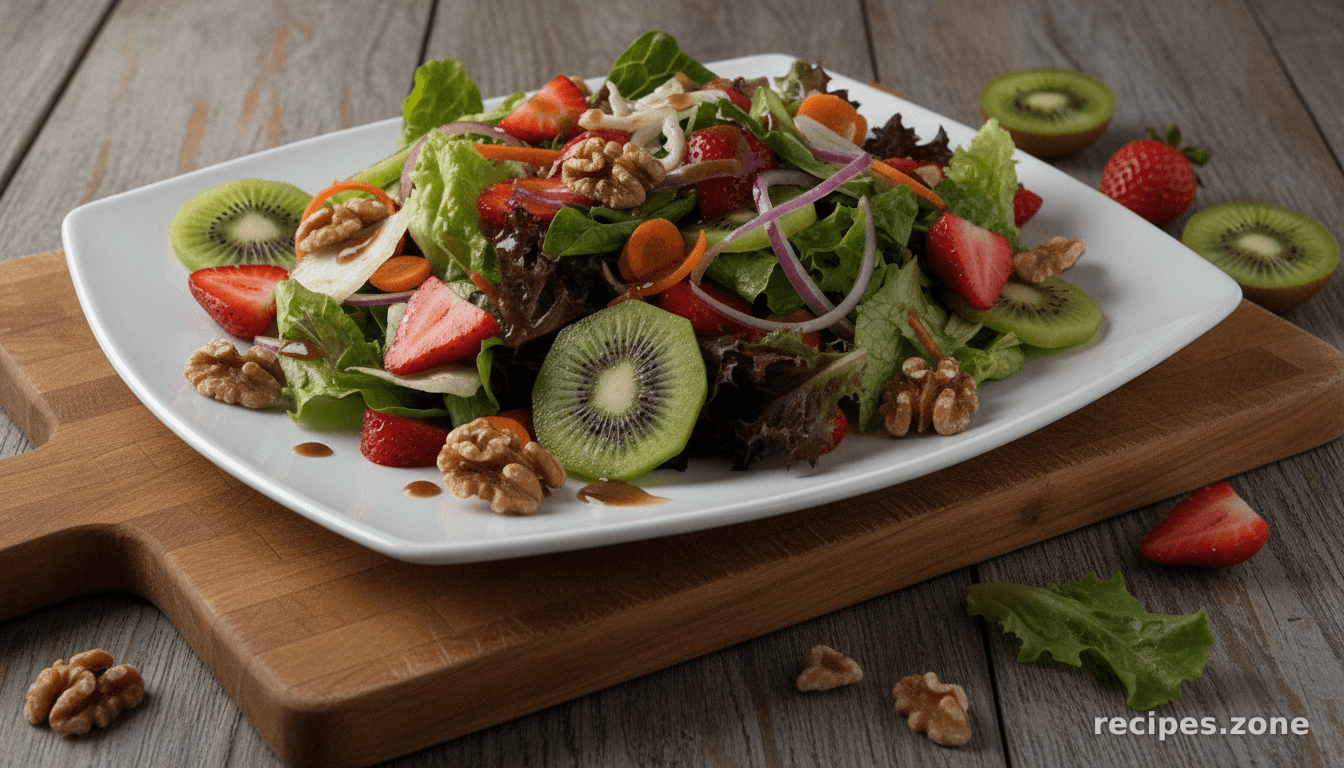 Spring Salad with Walnut Vinaigrette