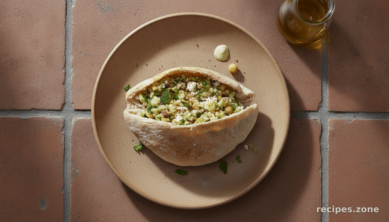 Zucchini Salad Pita Pockets