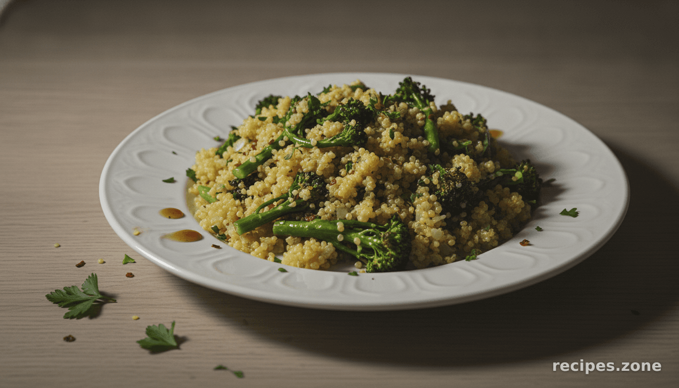 Broccolini Quinoa Pilaf