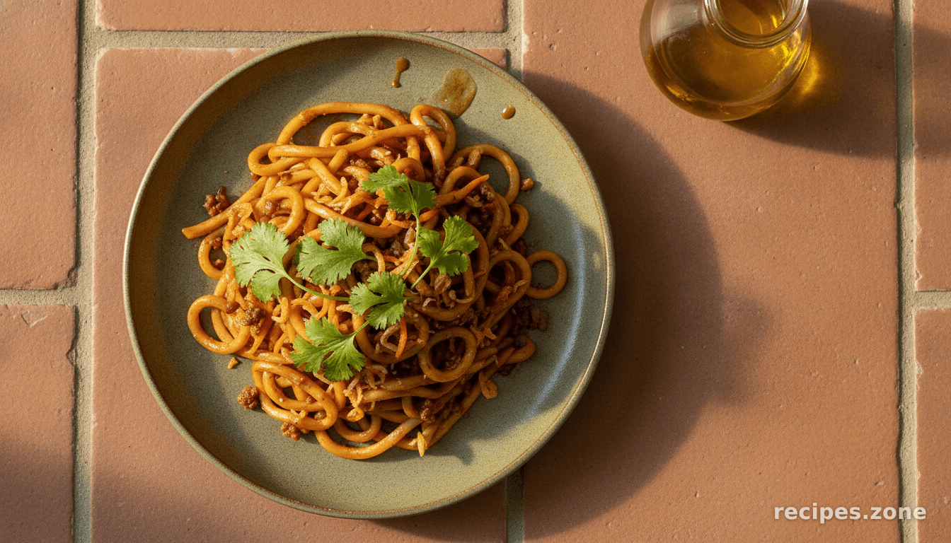 Fried Udon With Dried Shrimp