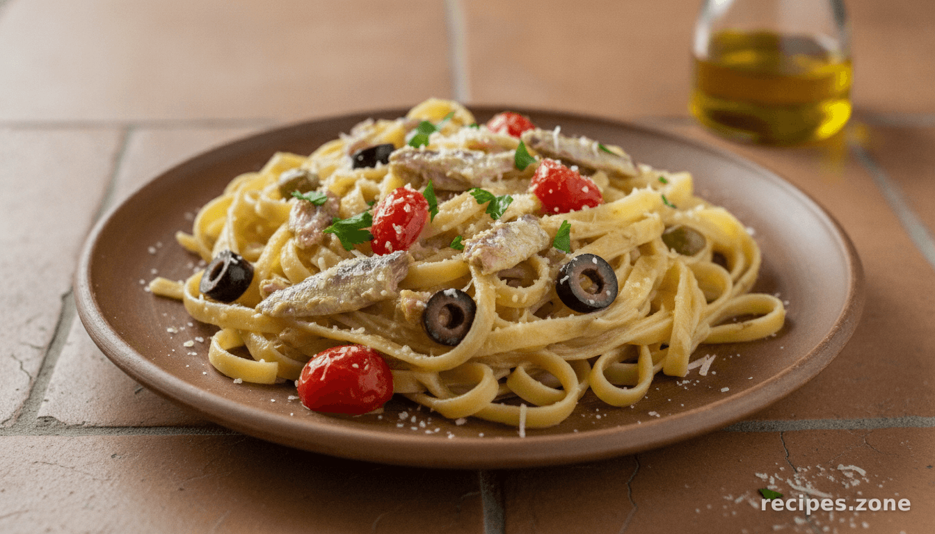 Spanish Sardines Pasta