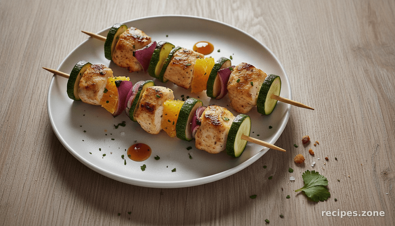 Chicken Orange Skewers