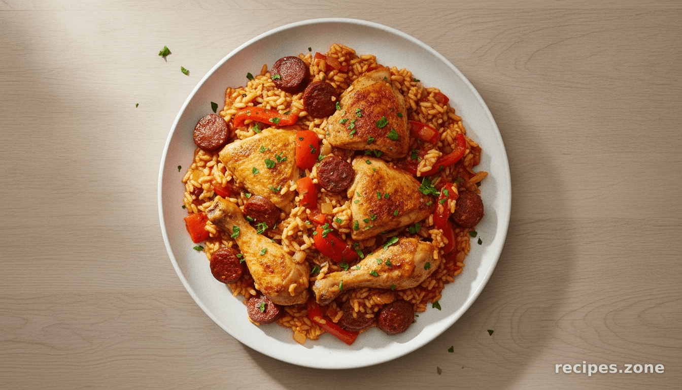 Chicken & chorizo rice pot