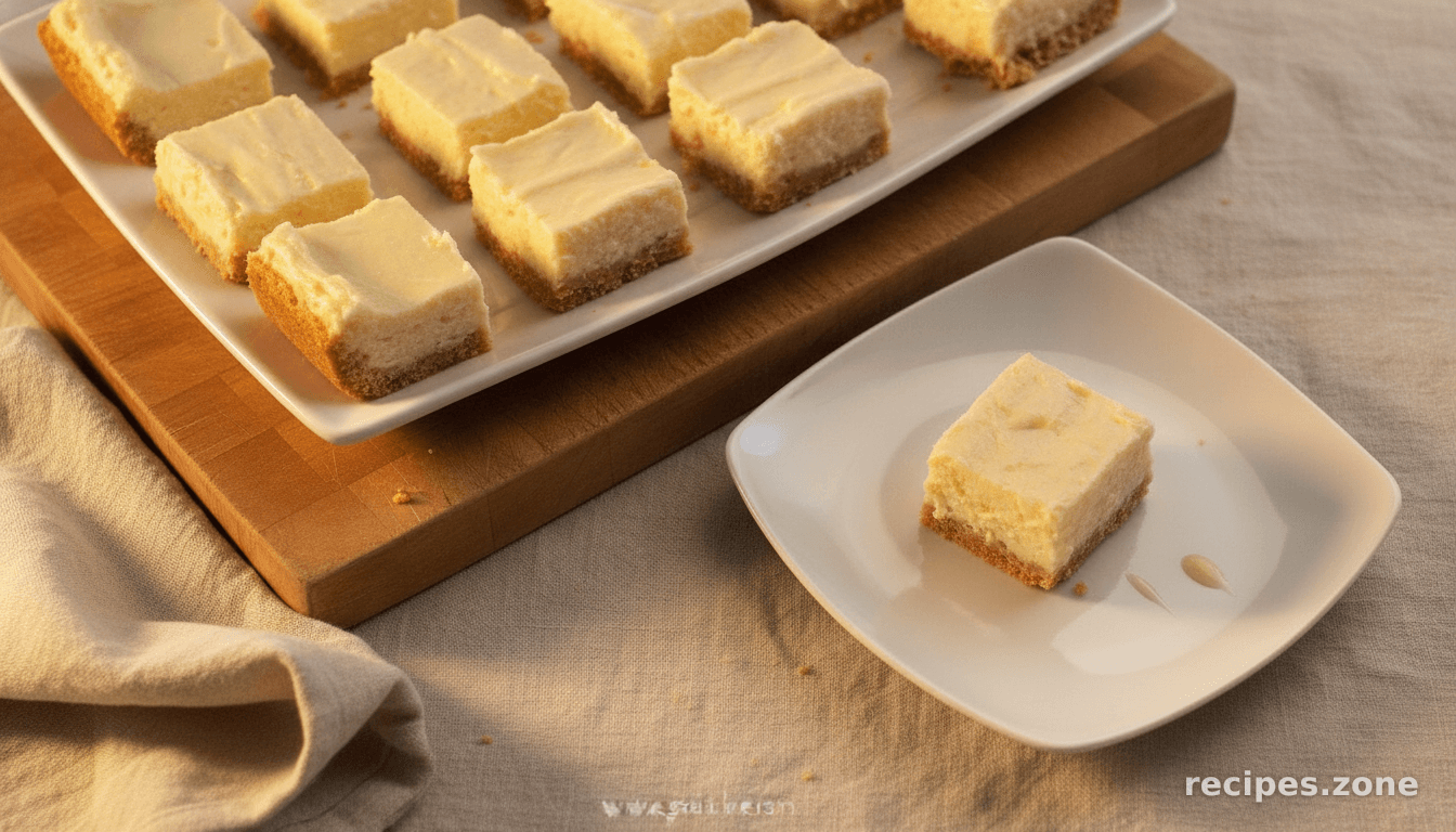 Creamy Lime Pie Square Bites