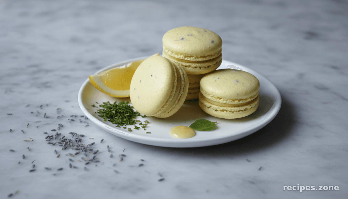 Lavender Tea With Lemon French Macarons