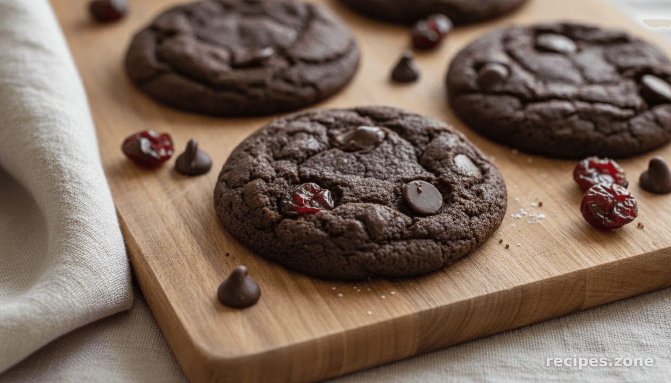 Double Chocolate Cherry Cookies