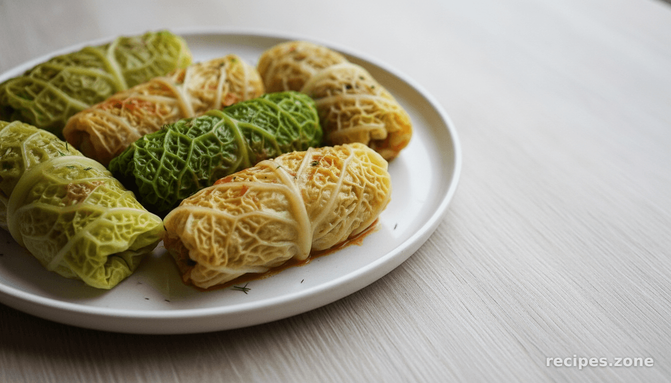 Braised stuffed cabbage