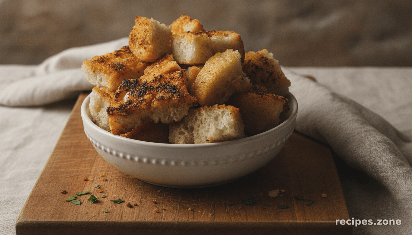 Sourdough Garlic Croutons