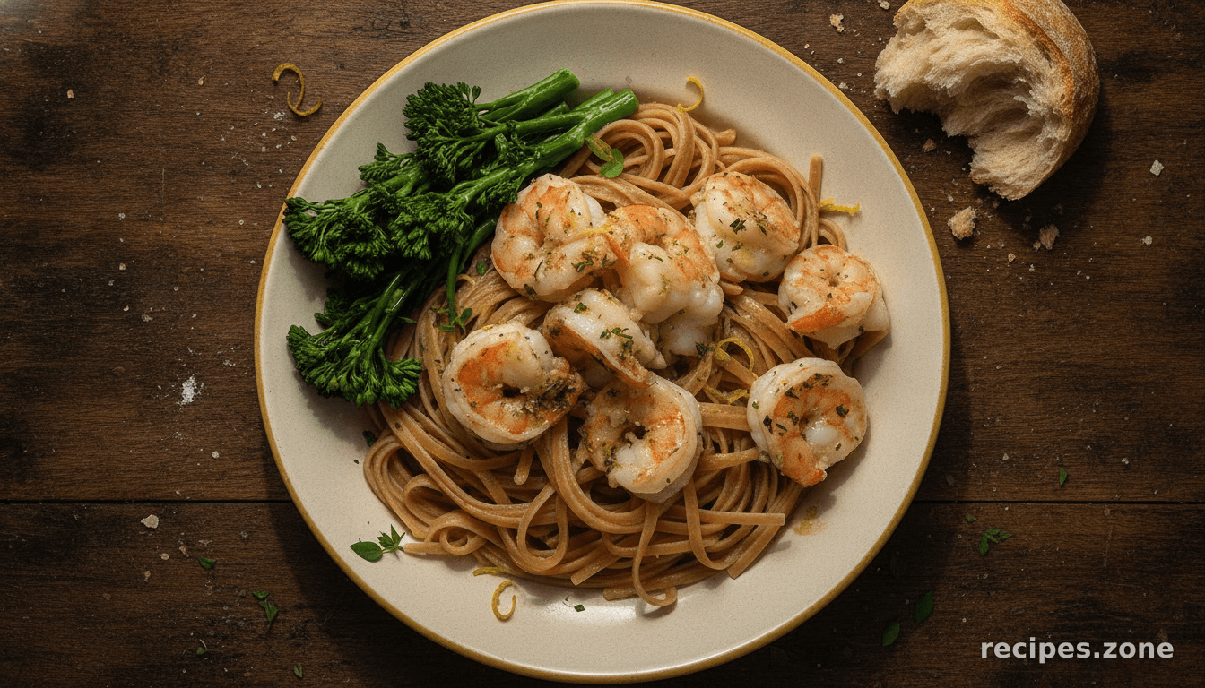Lemon, White Wine & Herb Shrimp