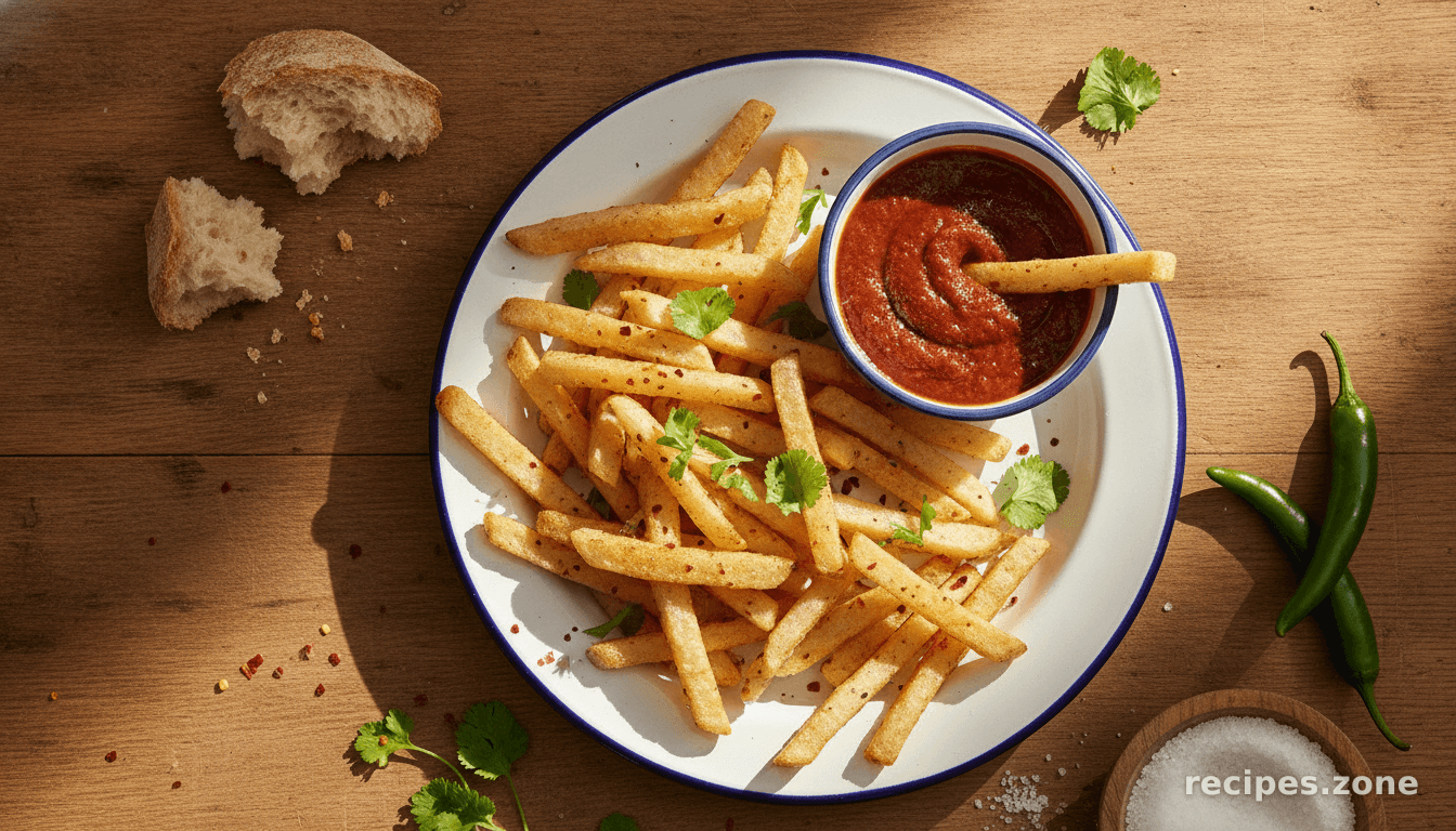 Kohlrabi Fries with Curry Ketchup