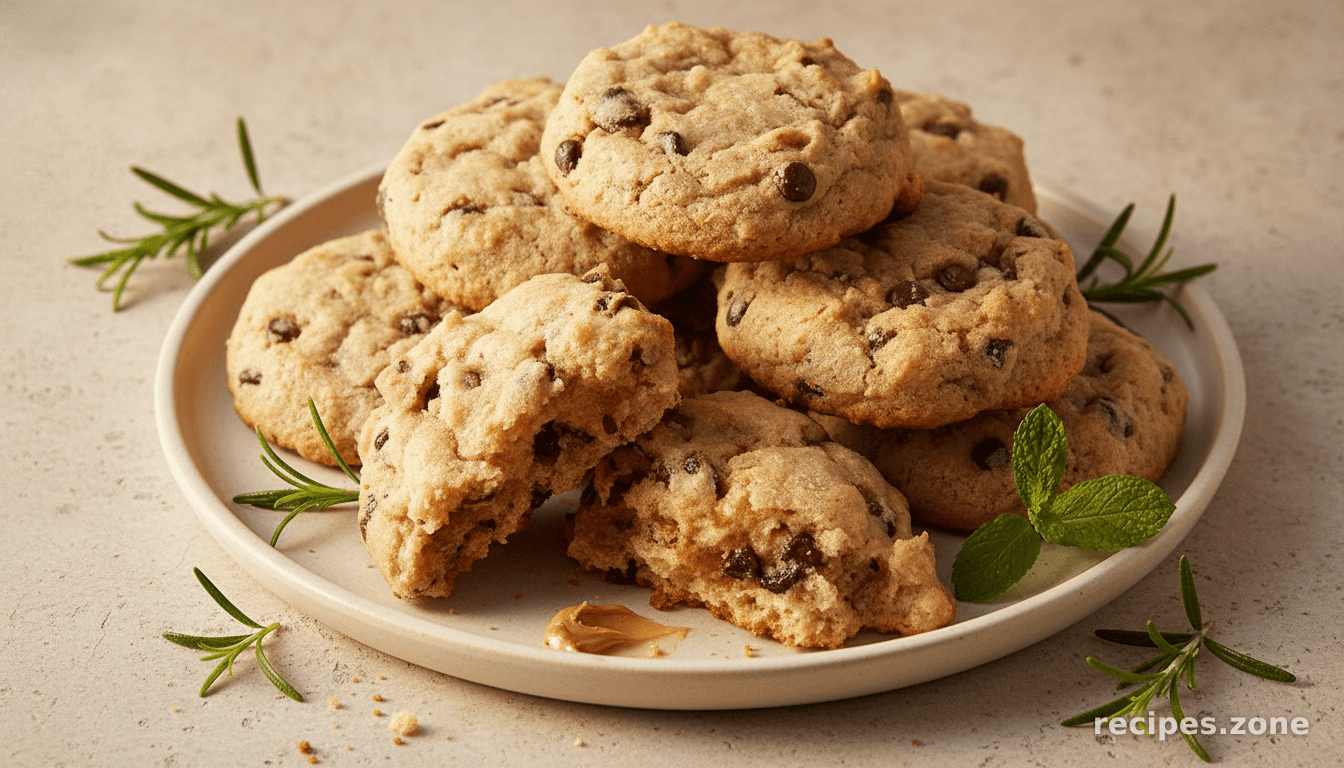 Chocolate Chip Peanut Butter Banana Cookies