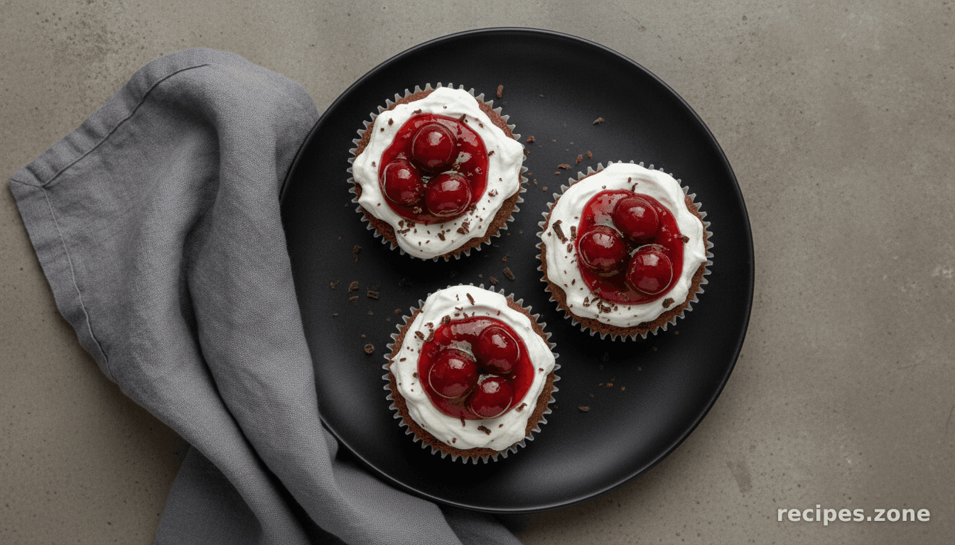 Black Forest Mini Cheesecakes