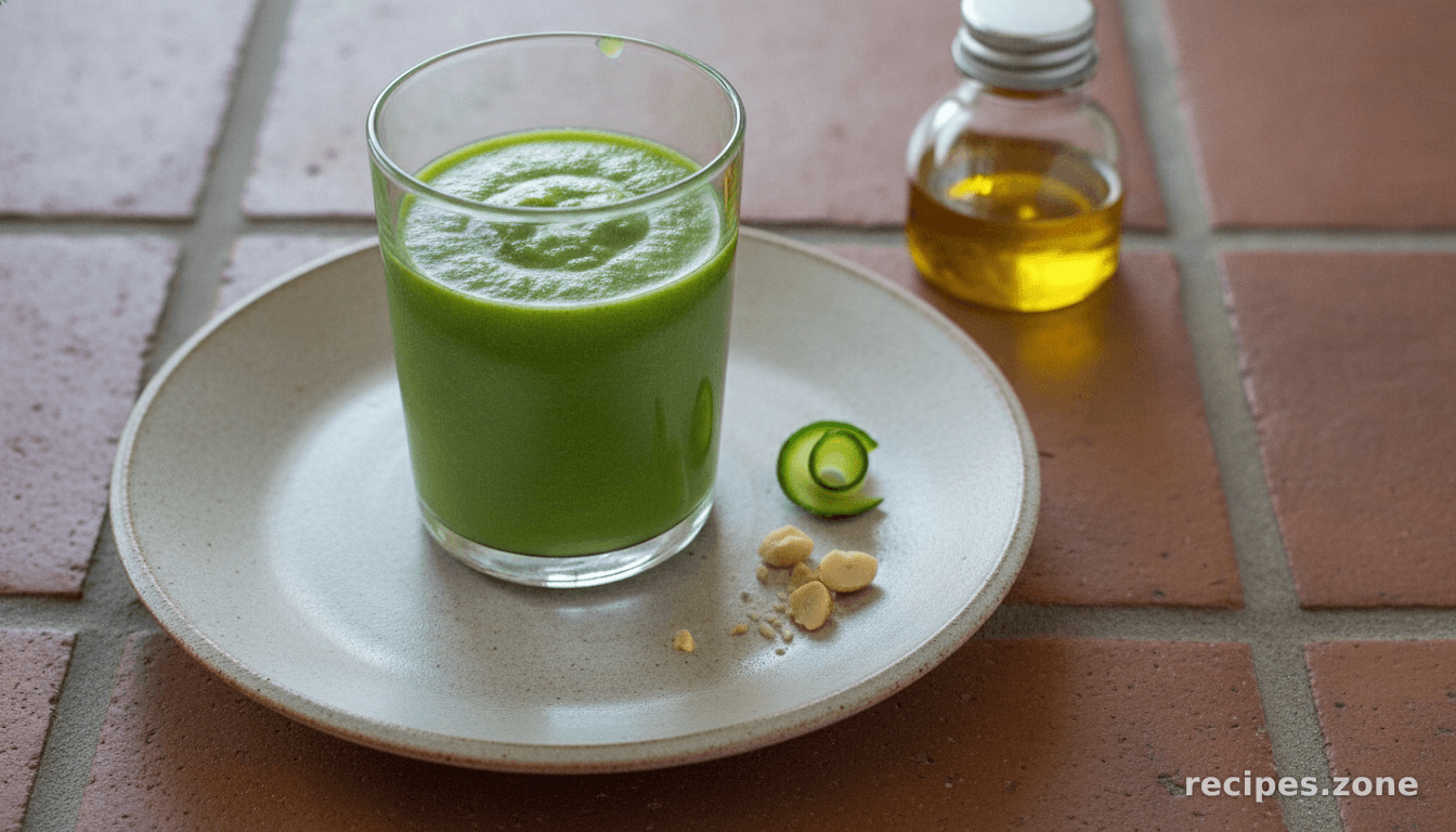 Delicious RAW Macadamia Zucchini GREEN Smoothie