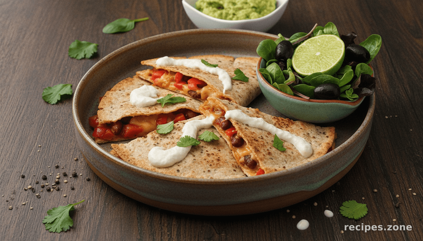 Spicy Vegan Quesadillas