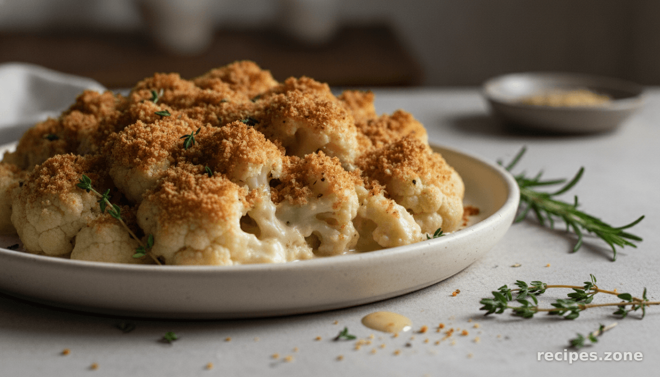 Baked Cauliflower With Yoghurt