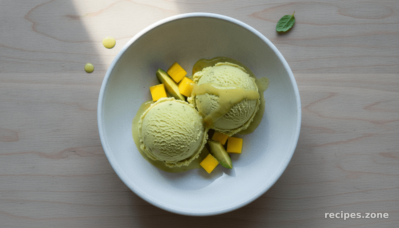 Mango Avocado Ice Cream