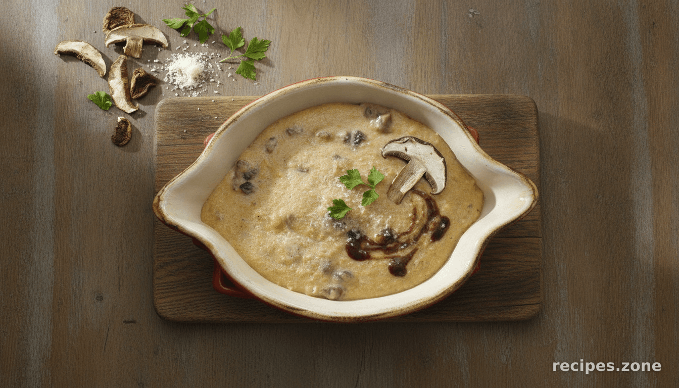 Creamy Porcini Mushroom Polenta