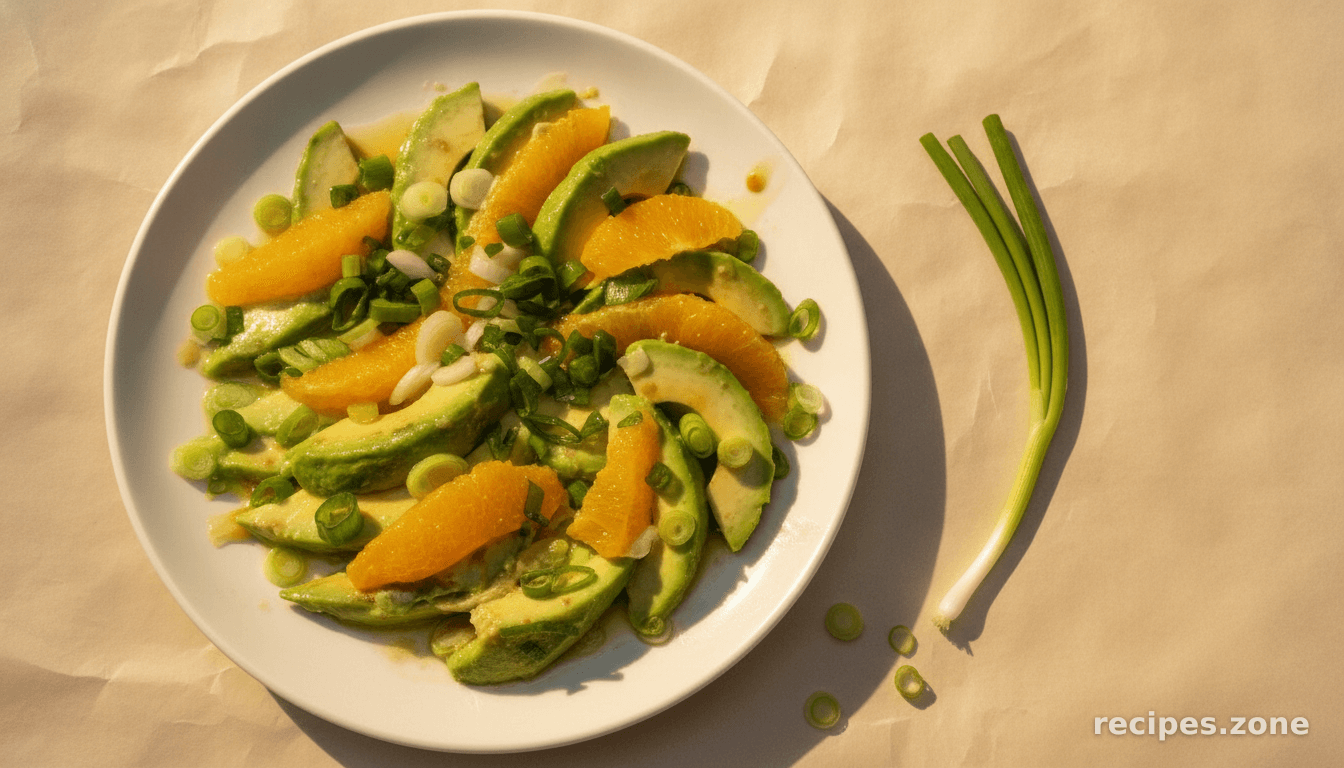 Avocado and Orange Salad With Orange-Ginger Dressing