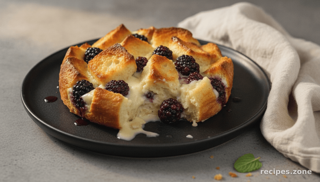 Blackberry Bread Pudding