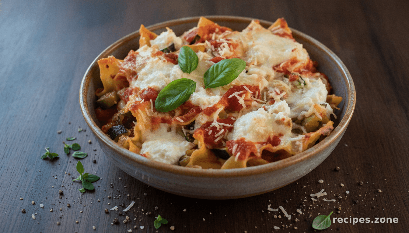 Easy Skillet Garden Lasagna