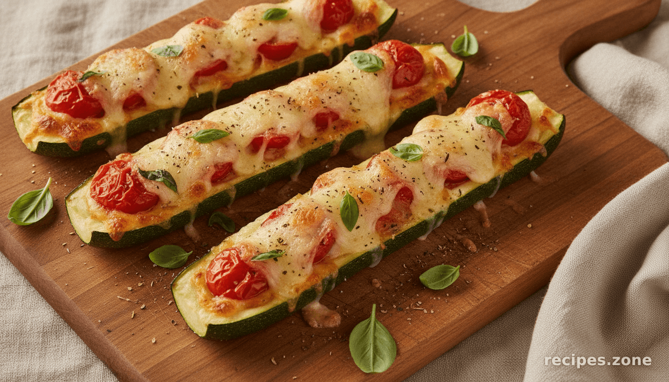Zucchini Pizza Boats