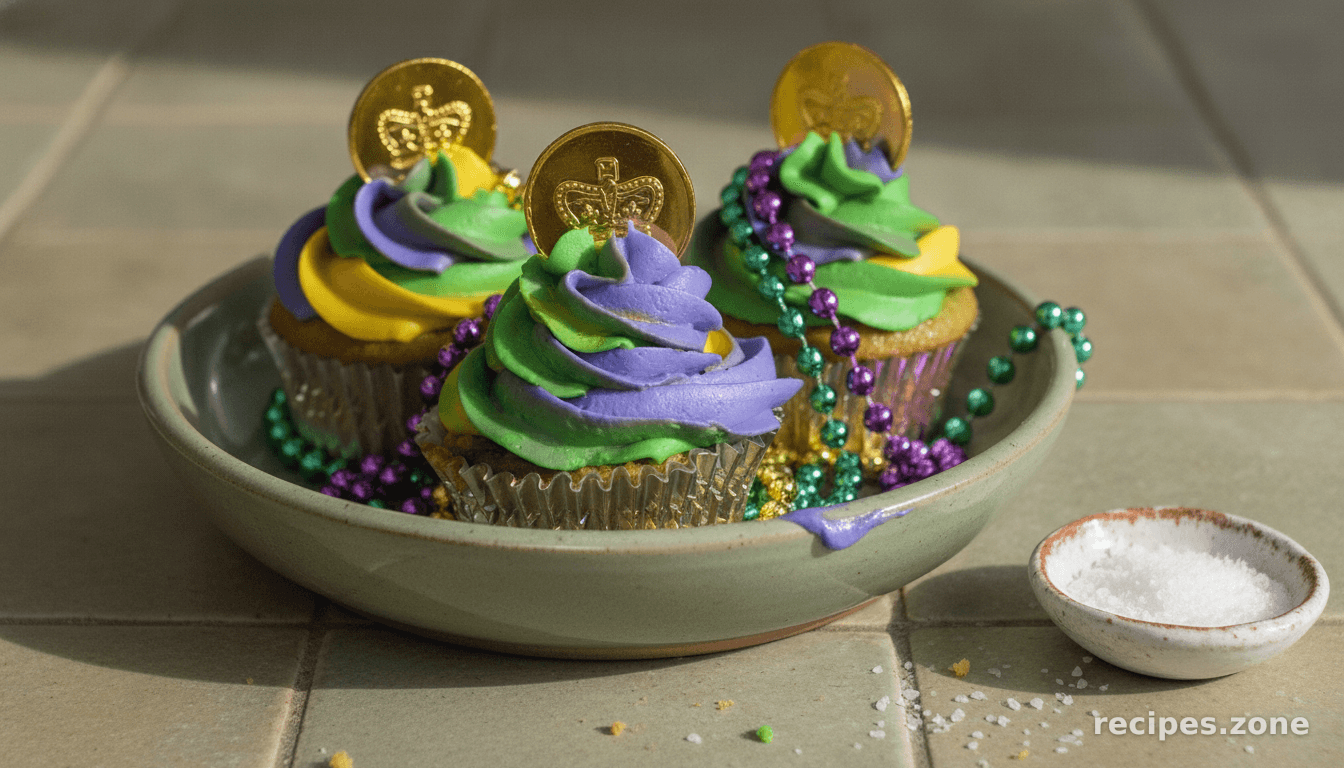 Mardi Gras Cupcakes