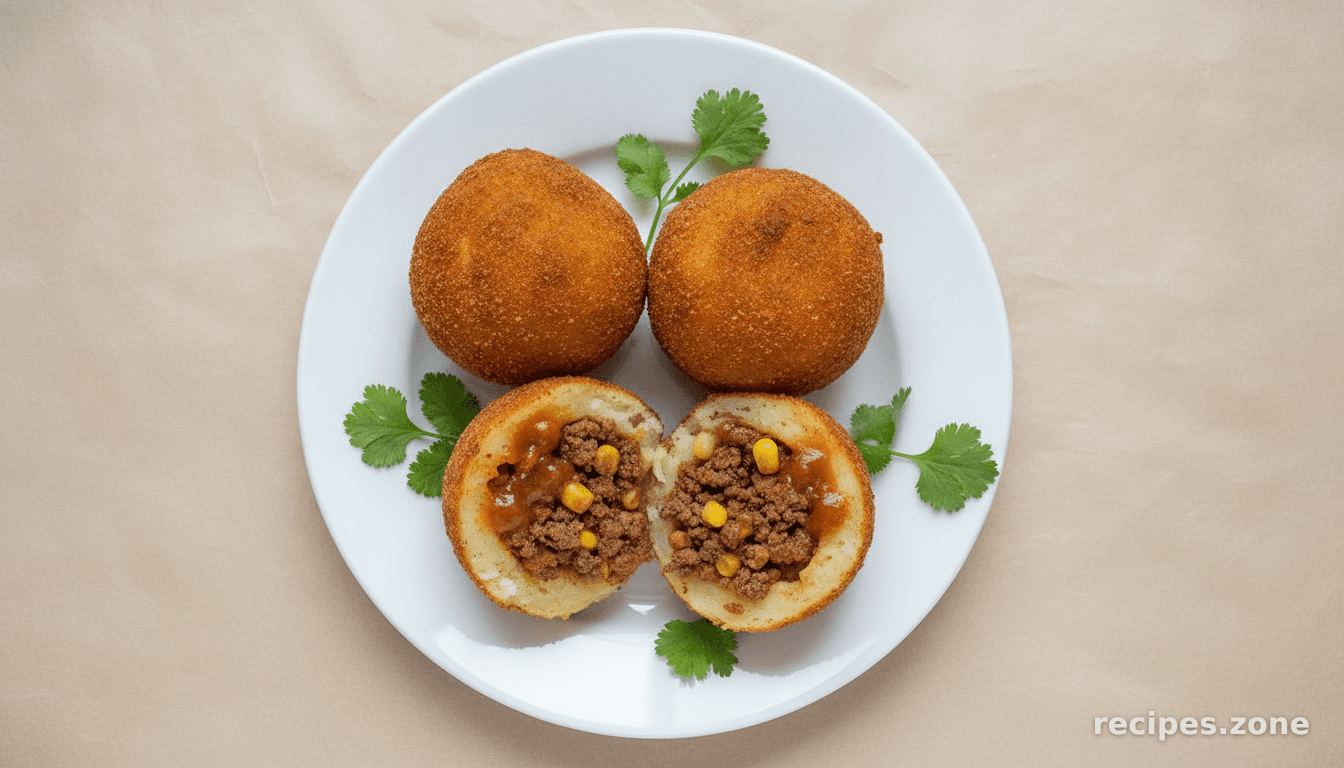 Colombian Style Stuffed Potatoes
